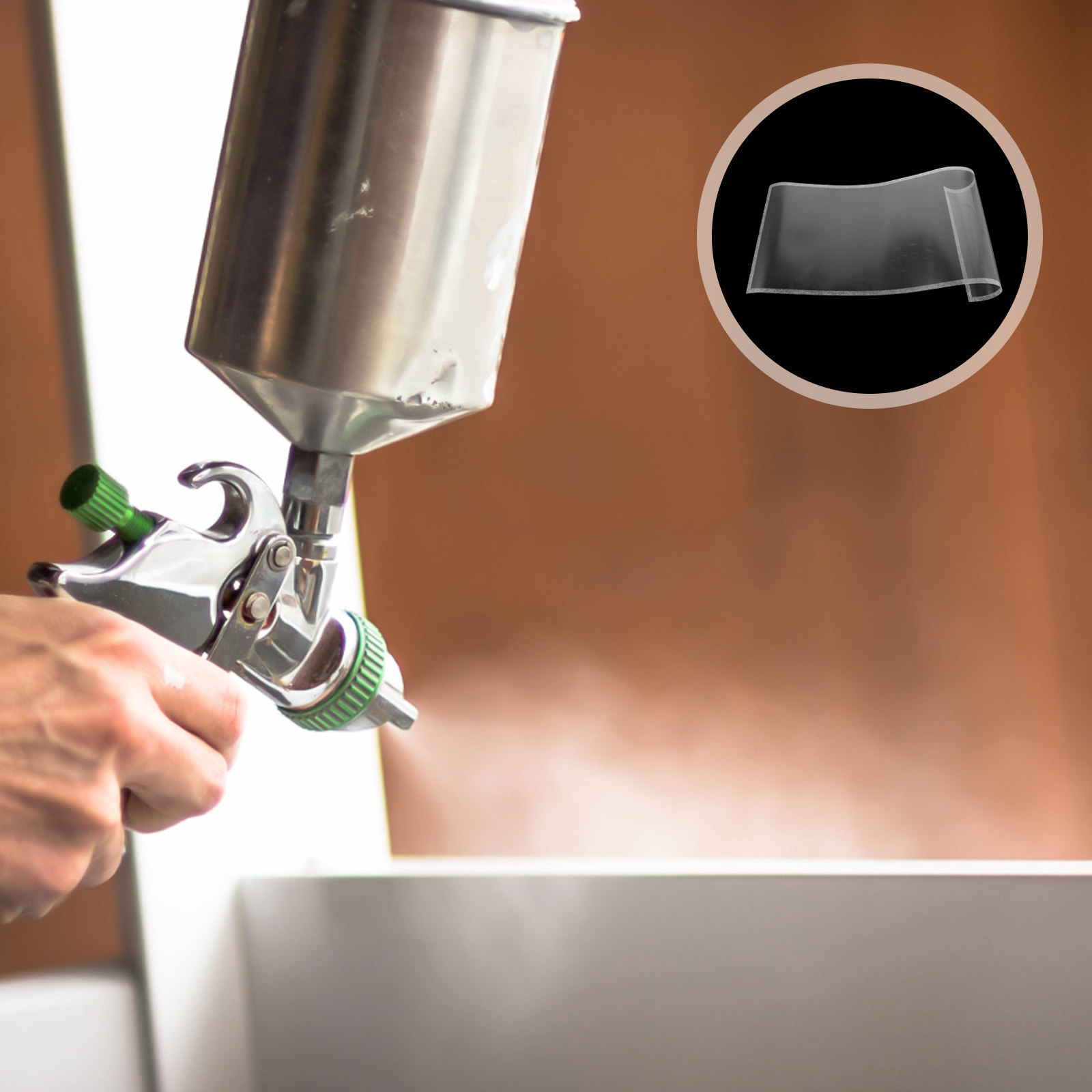 Sandblaster Cabinet - 10 pièces de films adhésifs abrasifs