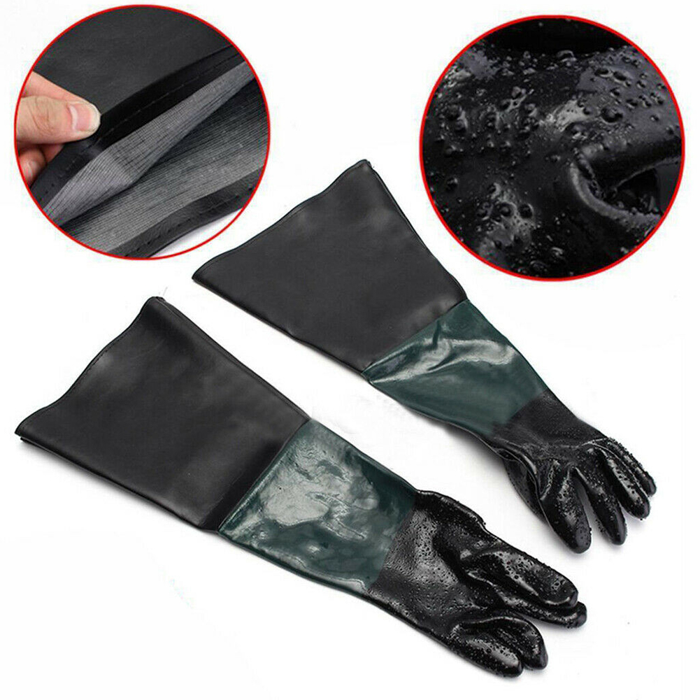 Sandblaster Cabinet - Gants de sablage pour main gauche/droite,