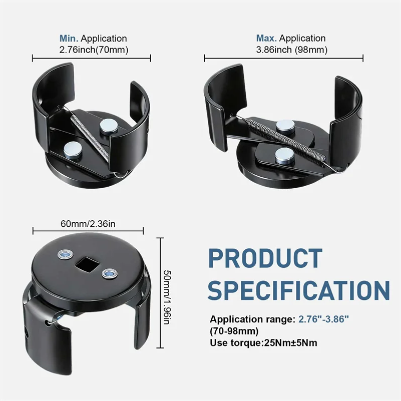 Clé à filtre à huile réglable  - Oil Filter Wrench avis et prix