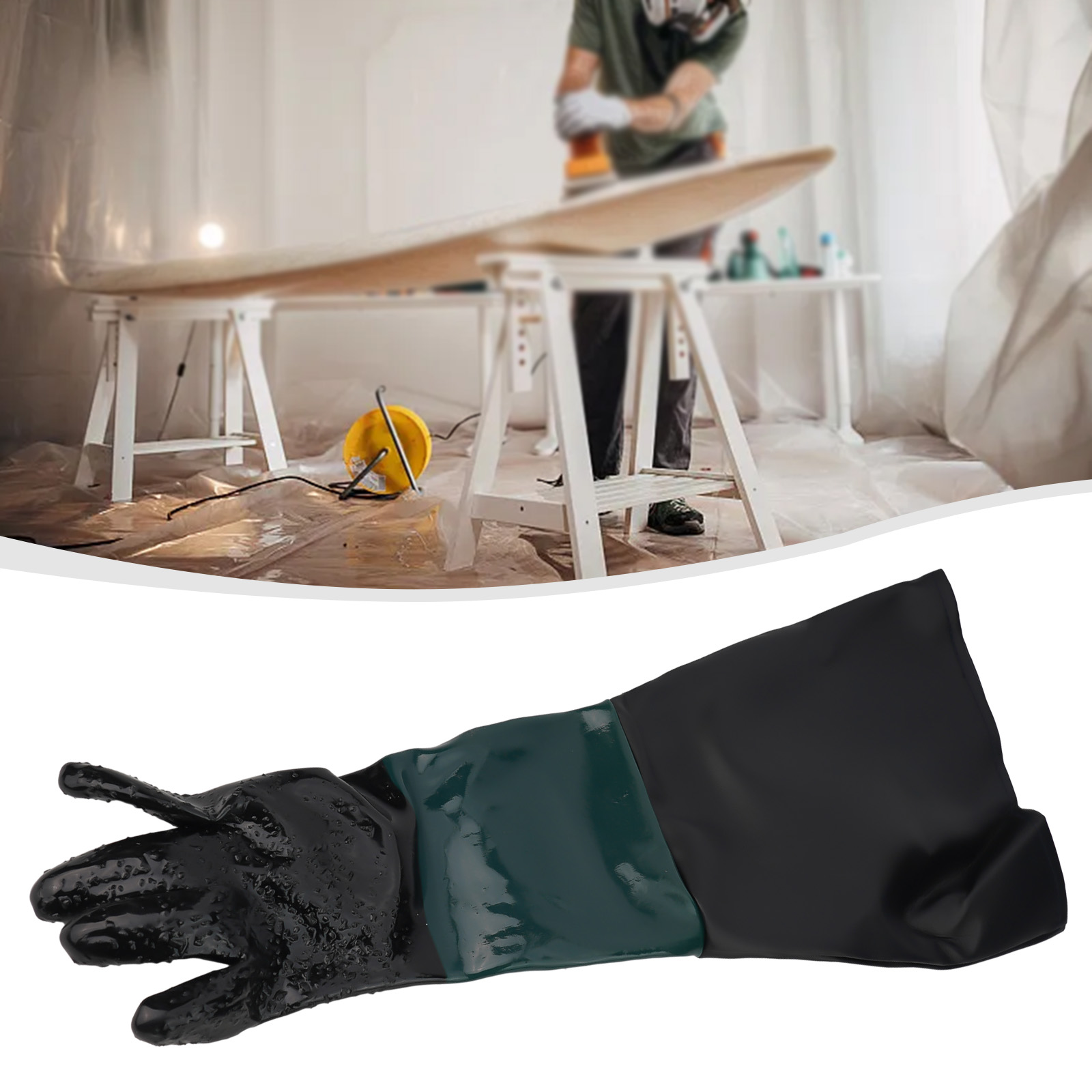 Gants de sablage pour main gau - Sandblaster Cabinet avis et prix