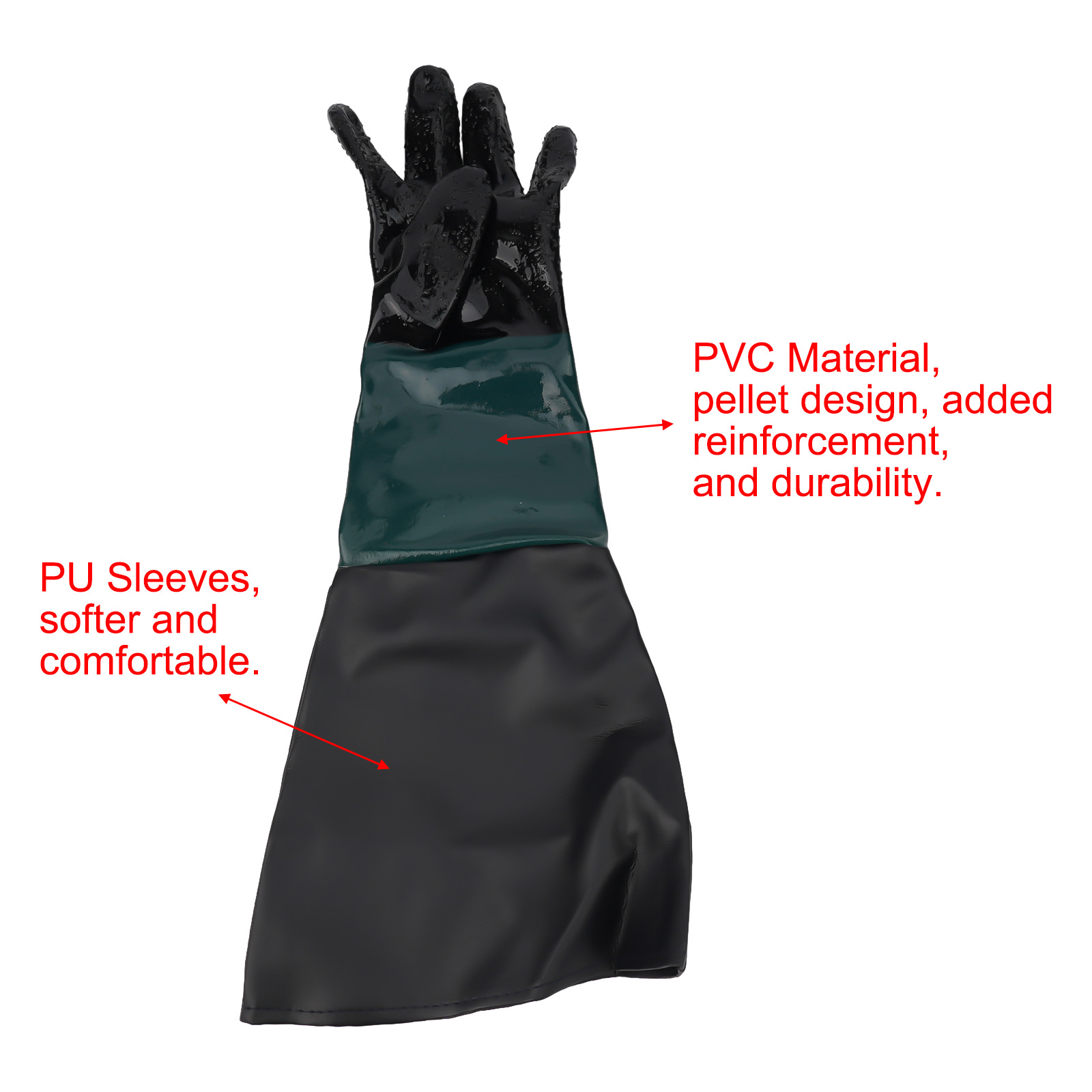 Gants de sablage pour main gau - Sandblaster Cabinet avis et prix